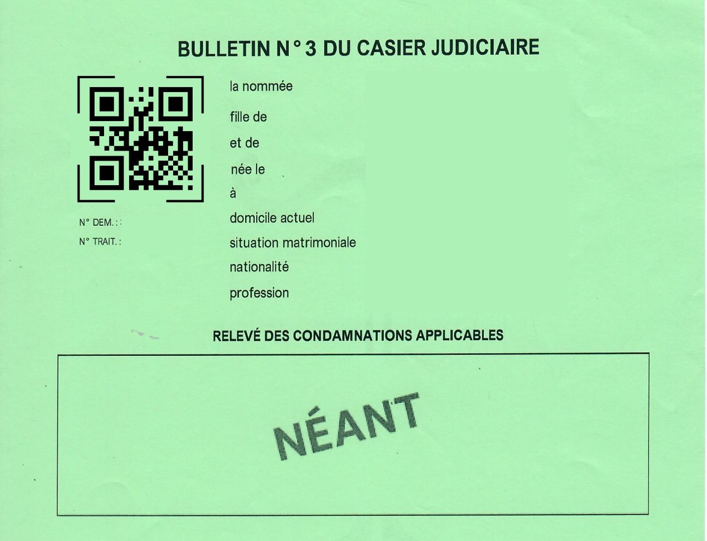Casier Judiciaire